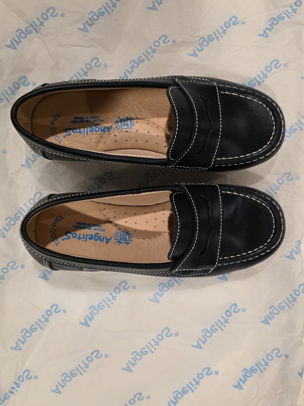 Angelitos Kids Navy Loafers